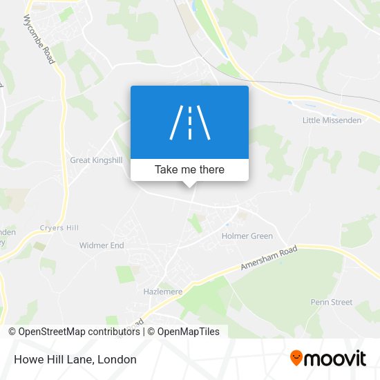 Howe Hill Lane map