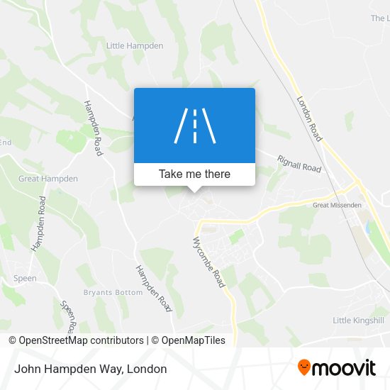 John Hampden Way map