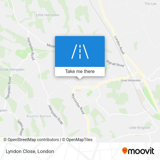 Lyndon Close map
