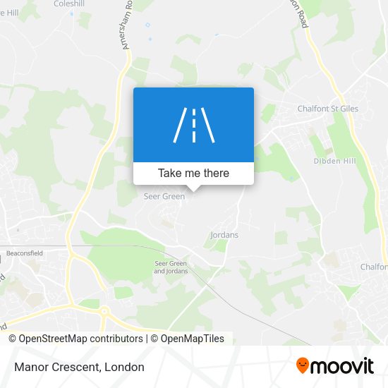Manor Crescent map