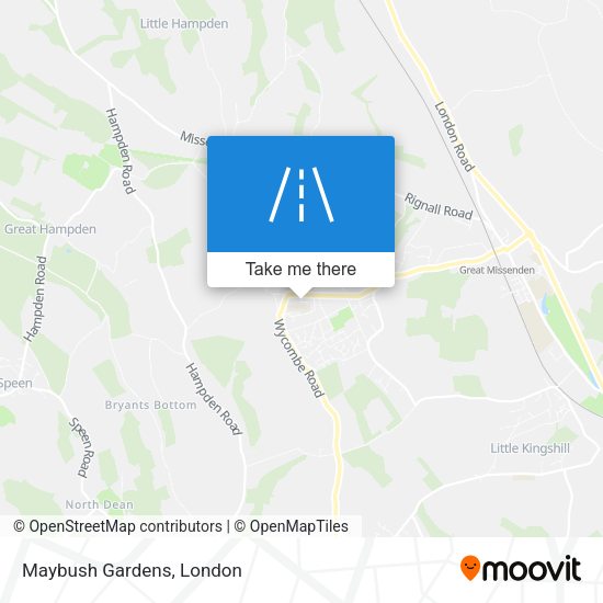 Maybush Gardens map