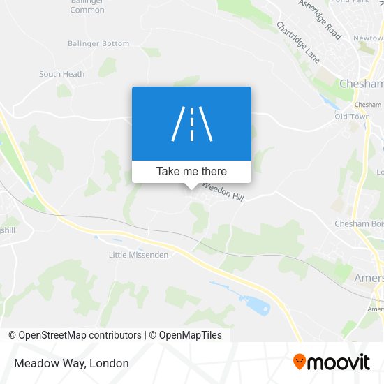 Meadow Way map