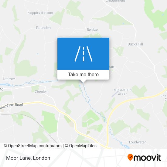 Moor Lane map