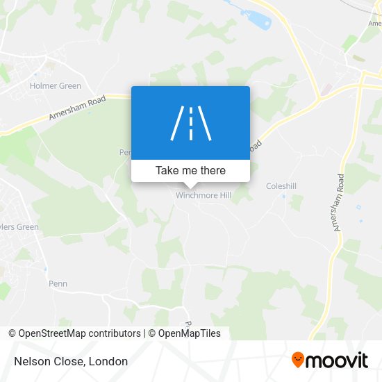 Nelson Close map