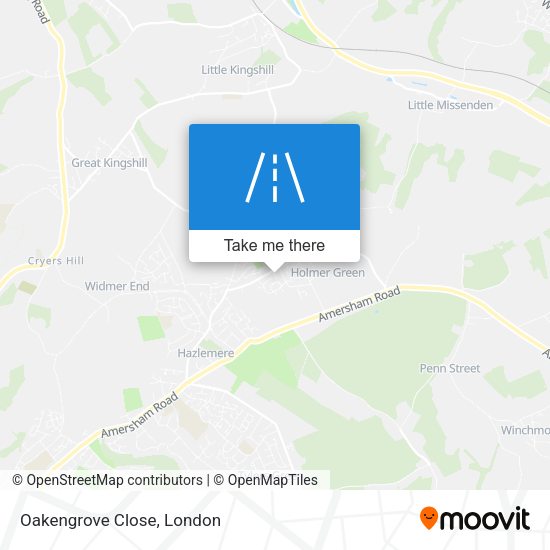 Oakengrove Close map