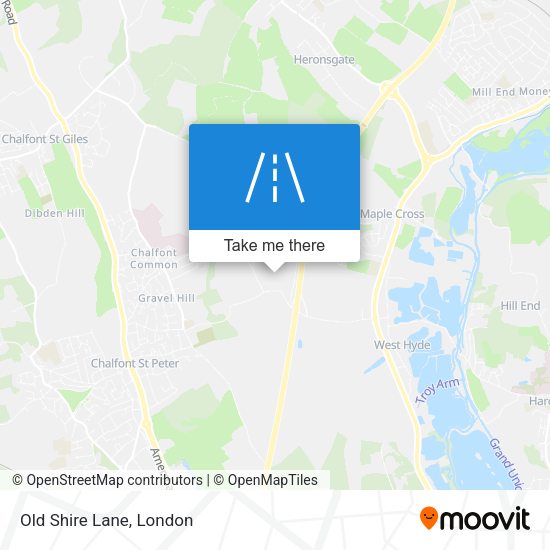 Old Shire Lane map