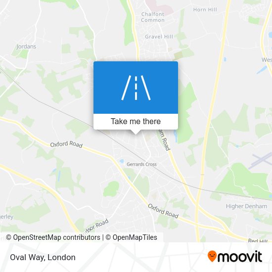 Oval Way map