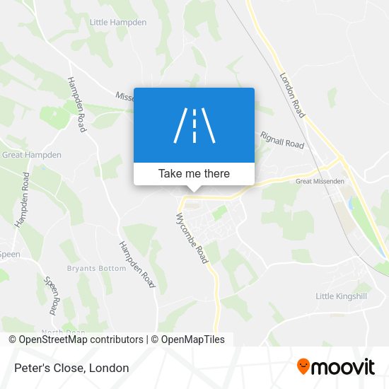 Peter's Close map