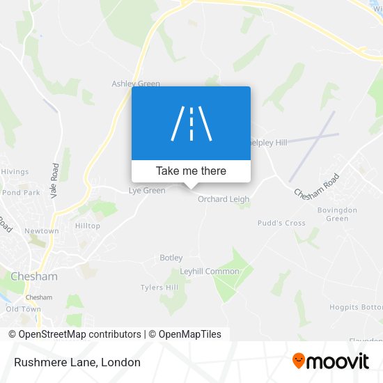 Rushmere Lane map