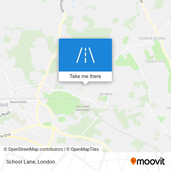 School Lane map