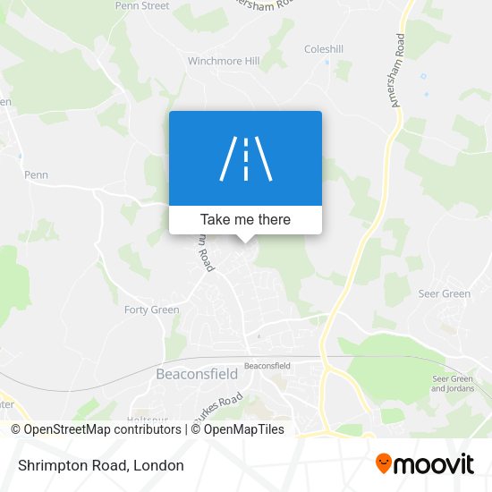 Shrimpton Road map