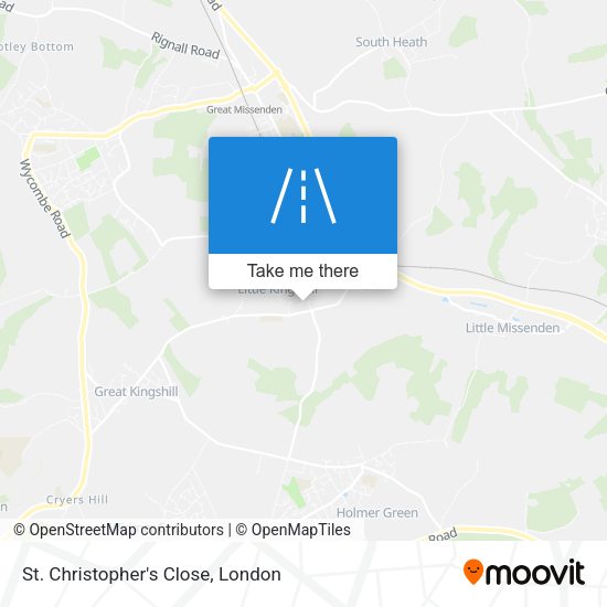 St. Christopher's Close map