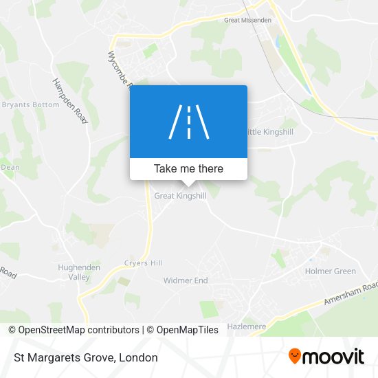 St Margarets Grove map