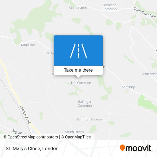 St. Mary's Close map