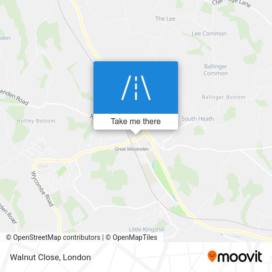 Walnut Close map