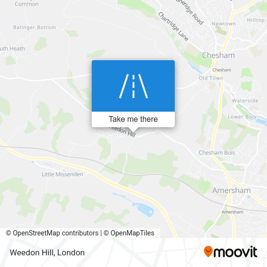 Weedon Hill map