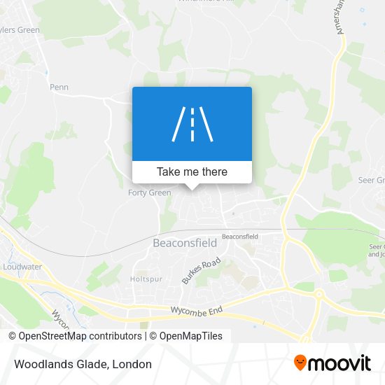 Woodlands Glade map