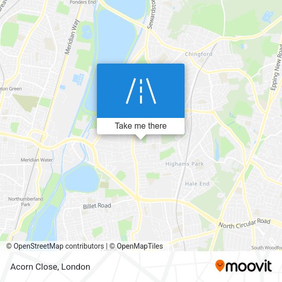 Acorn Close map