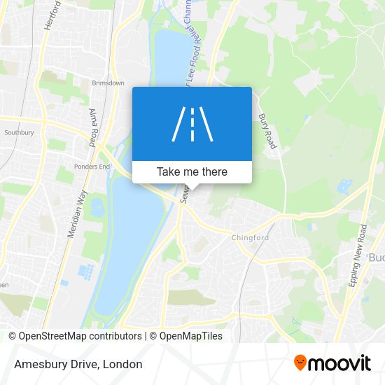 Amesbury Drive map
