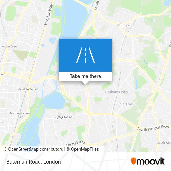 Bateman Road map