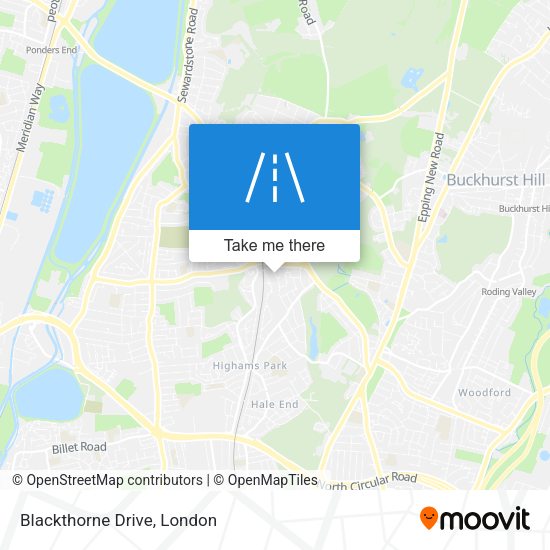 Blackthorne Drive map