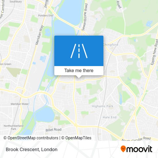 Brook Crescent map