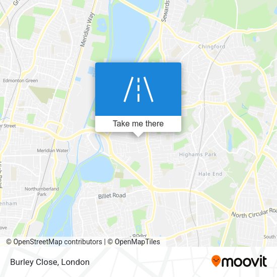 Burley Close map