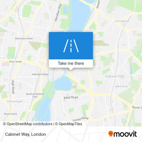 Cabinet Way map