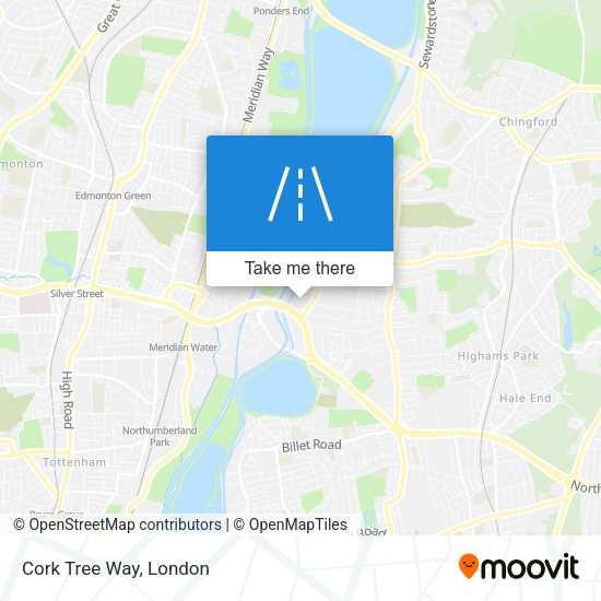 Cork Tree Way map
