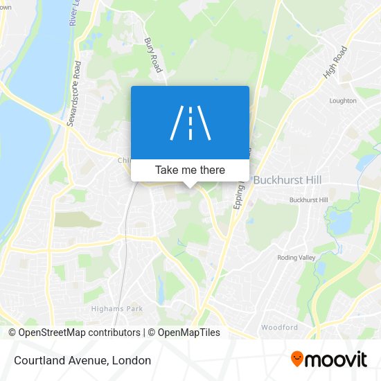 Courtland Avenue map