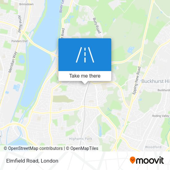 Elmfield Road map