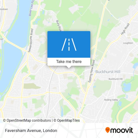 Faversham Avenue map