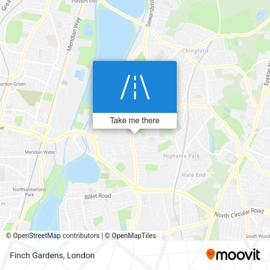 Finch Gardens map