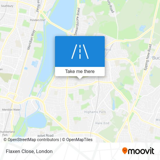 Flaxen Close map