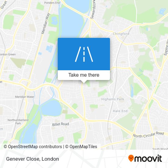 Genever Close map