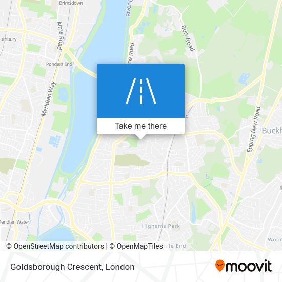 Goldsborough Crescent map