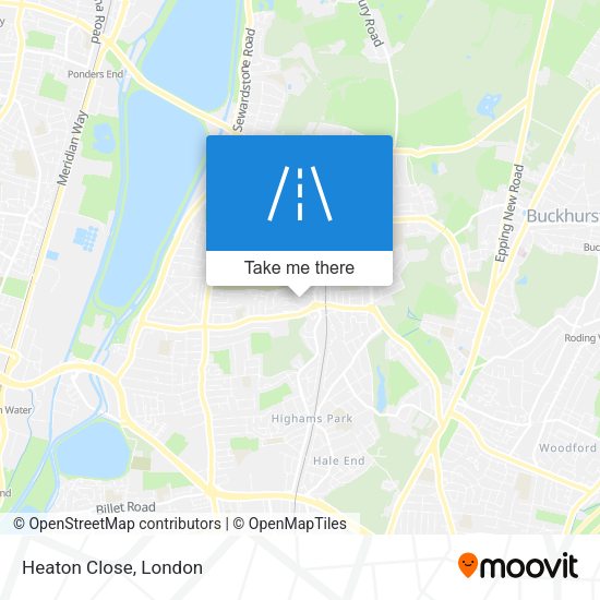 Heaton Close map