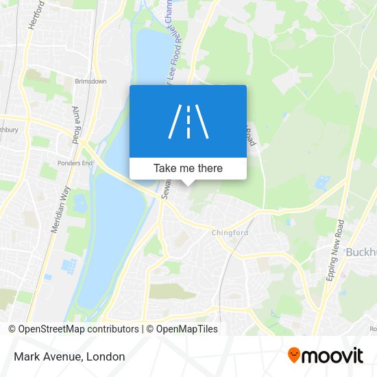 Mark Avenue map