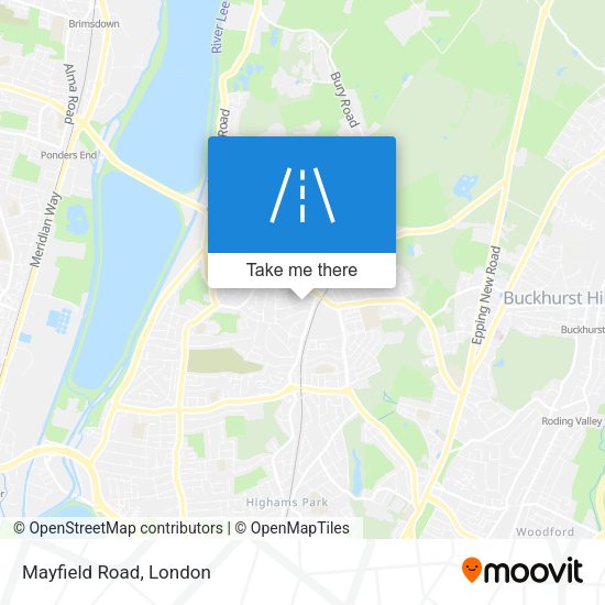 Mayfield Road map