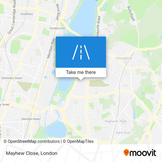 Mayhew Close map