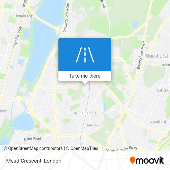 Mead Crescent map