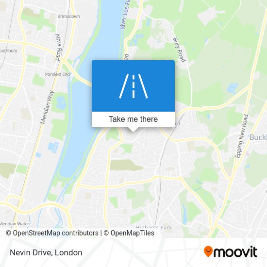 Nevin Drive map