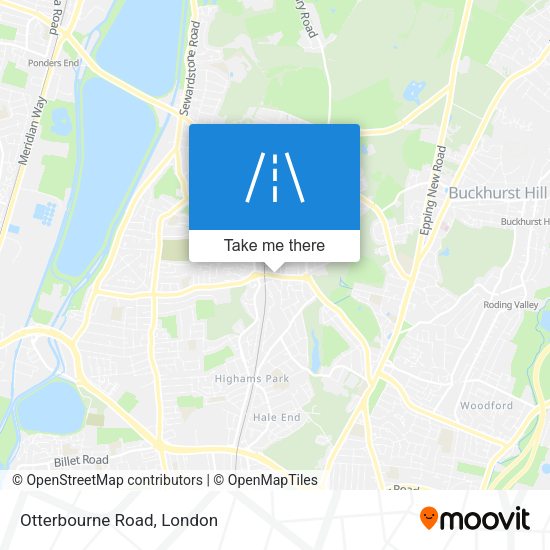 Otterbourne Road map