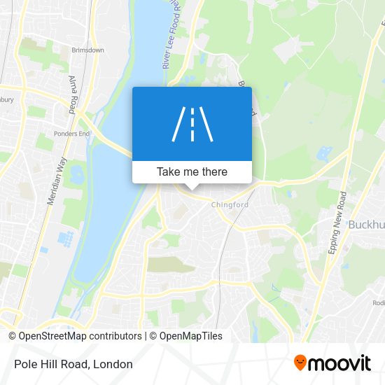 Pole Hill Road map