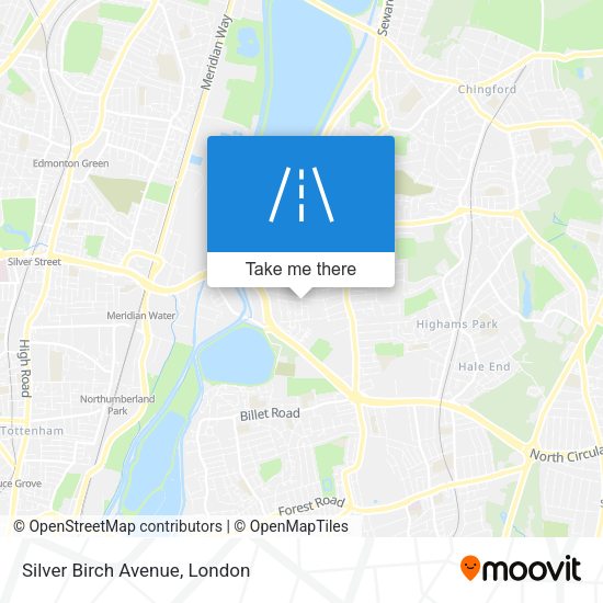 Silver Birch Avenue map
