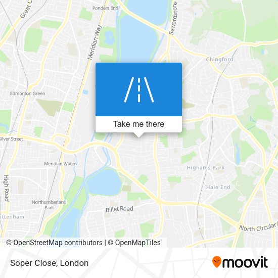 Soper Close map