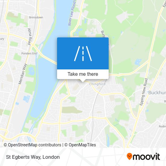 St Egberts Way map