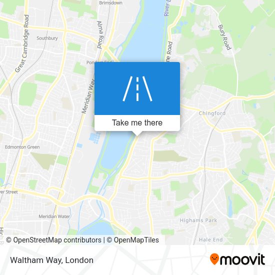 Waltham Way map
