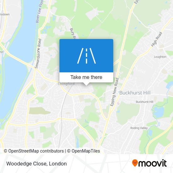Woodedge Close map