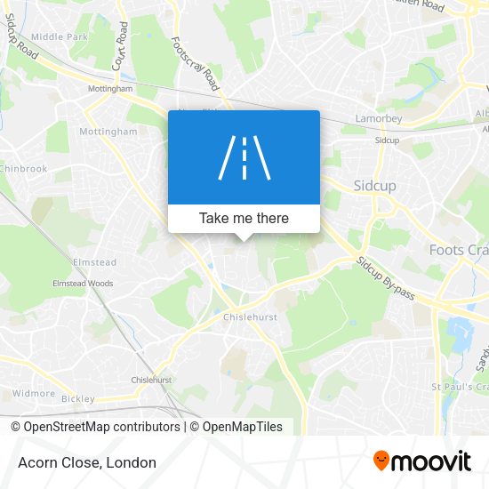 Acorn Close map